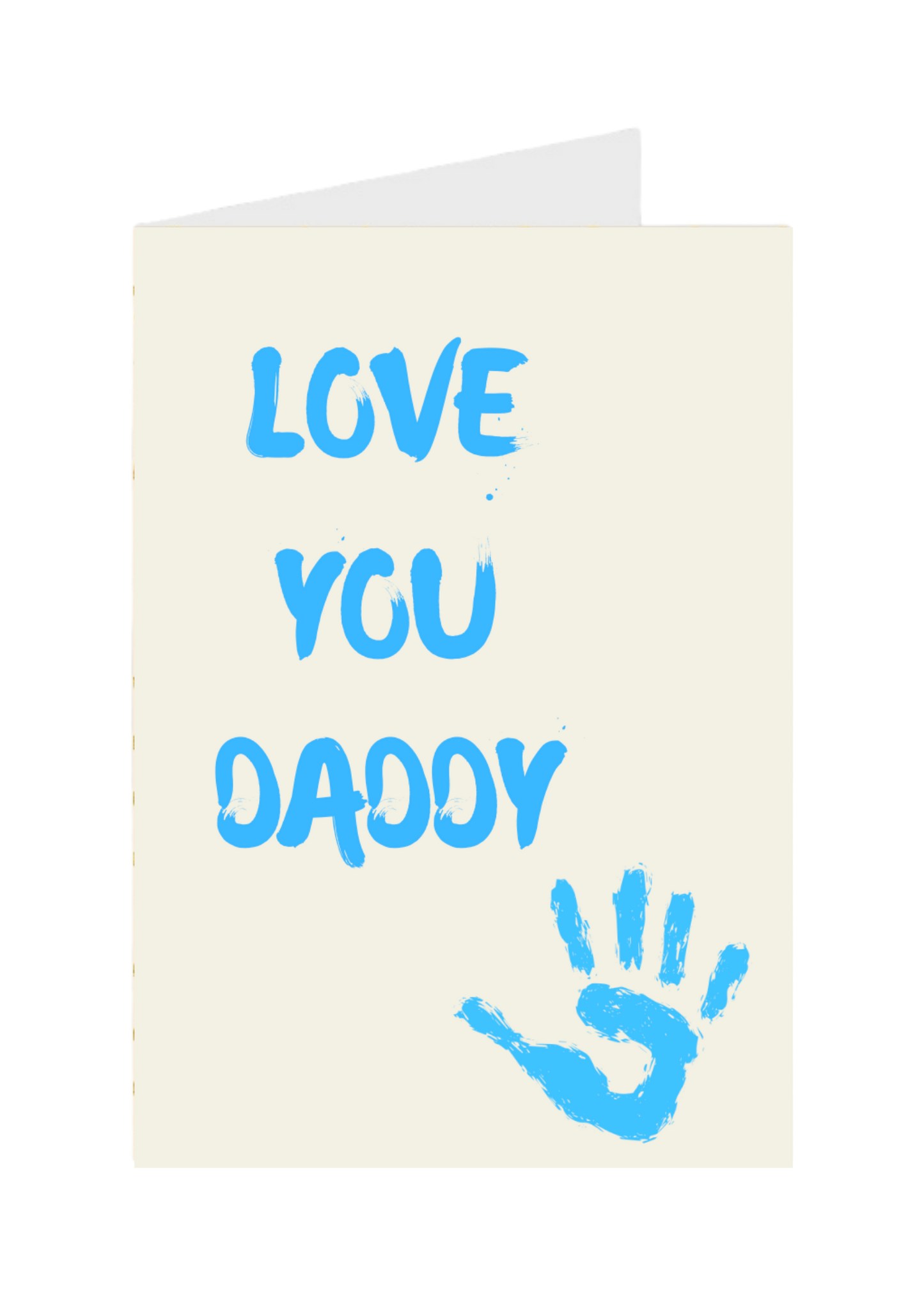 Love You Daddy — Blue Handprint
