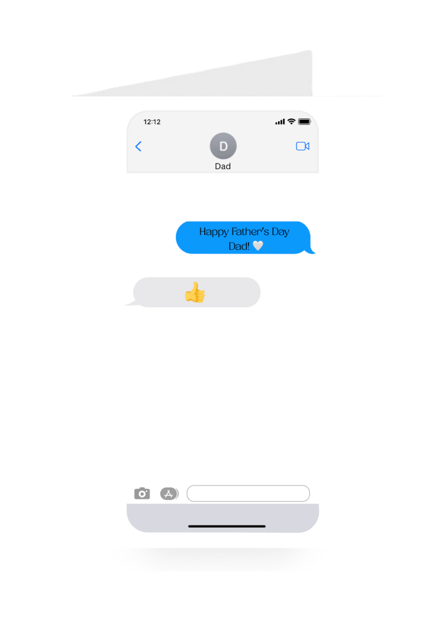 Father's Day - iPhone Message