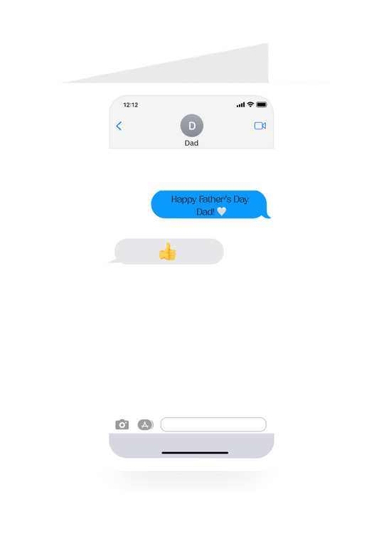 Father's Day - iPhone Message