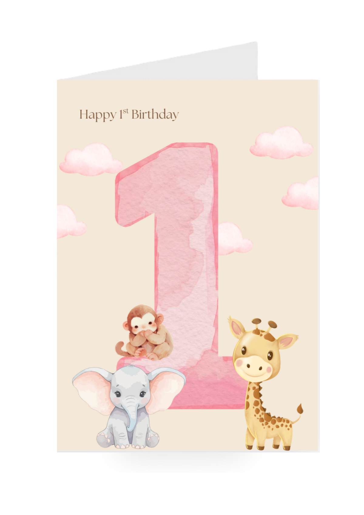 Happy 1st Birthday Safari Animals