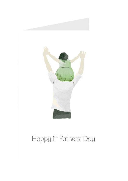 Happy 1st Father's Day — Illustrated