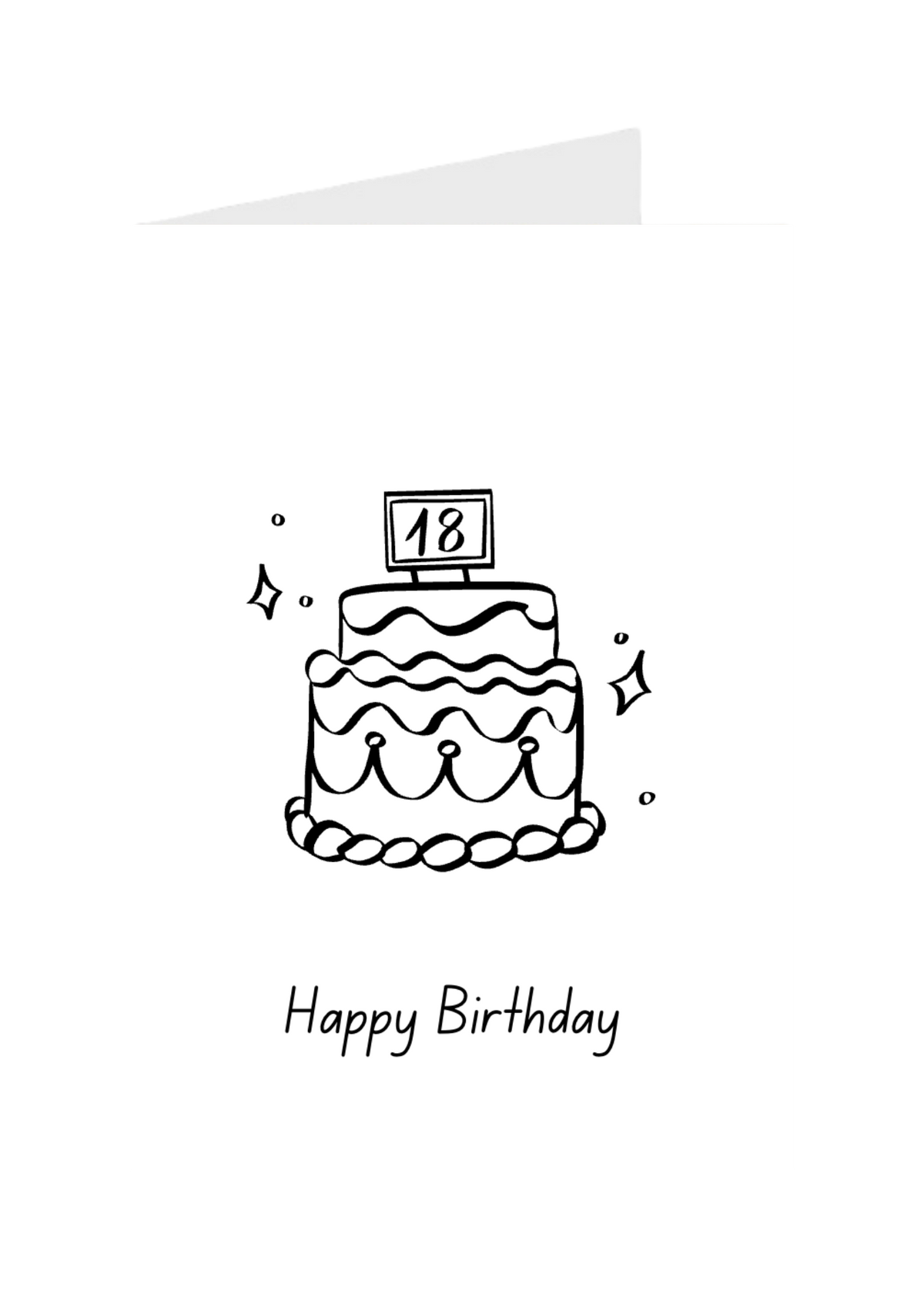 Happy 18th Birthday Cake