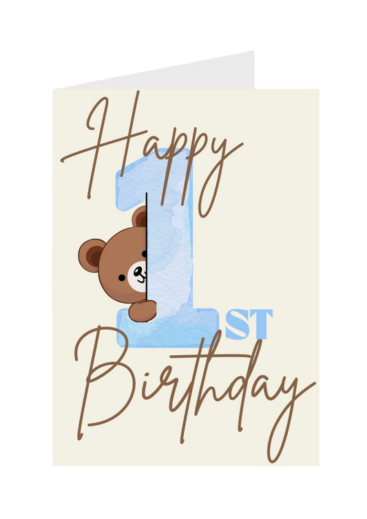 Happy 1st Birthday Bear
