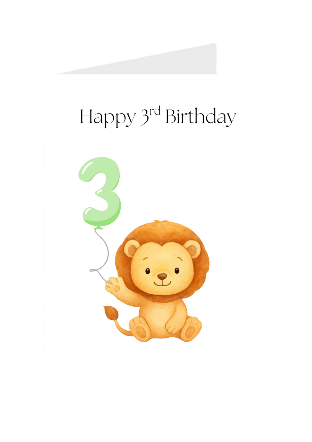 Happy 3rd Birthday Lion