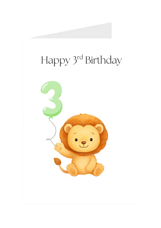 Happy 3rd Birthday Lion